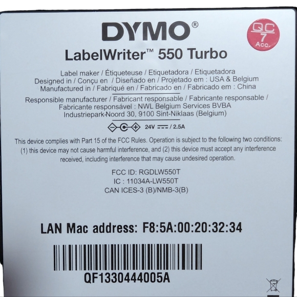 Dymo LabelWriter 550 Turbo Label Printer | labelmaker with Thermal Printer | - Picture 11 of 11